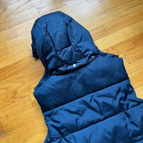 VTG GAP Nylon Puffer Hoodie Vest Vintage Not Down 80s 90s 00s North Face Nuptse - Picture 6 of 6